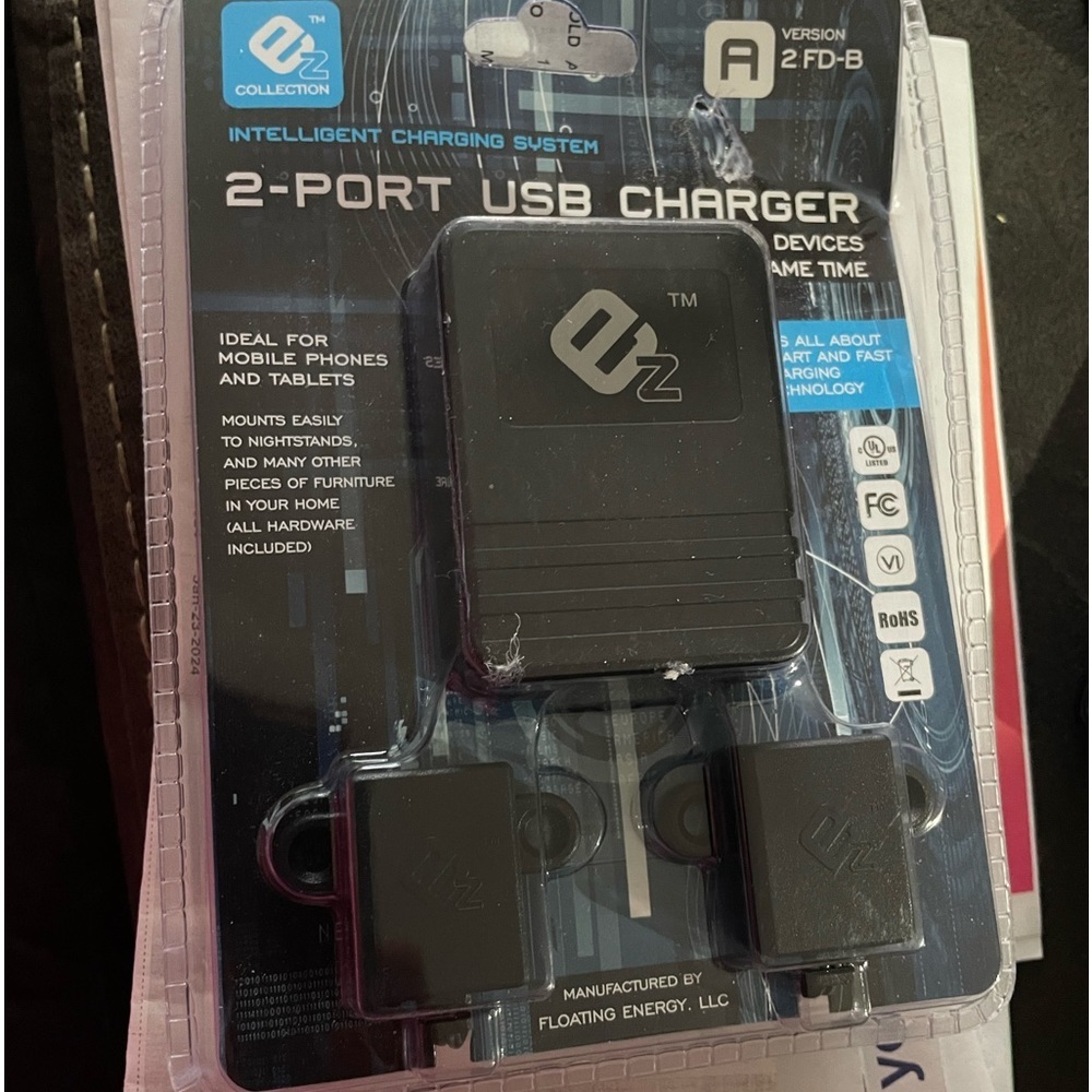2 Port USB Charger EZ Collection Intelligent Charging System A 2 FD-B